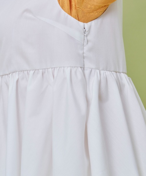 MERLOT（メルロー）の「ティアードジャンスカ（ジャンパースカート・レディース・ホワイト/ブラック・FREE）」の16枚目の写真