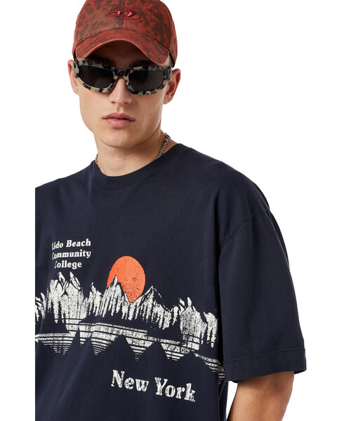 DIESEL(ディーゼル)の「メンズ Tシャツ(Tシャツ/カットソー・メンズ・ネイビー/グレー・SMALL/X-LARGE/XX-LARGE/MEDIUM/LARGE/X-SMALL)」の5枚目の写真