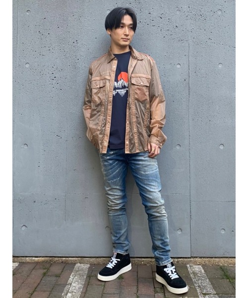 DIESEL(ディーゼル)の「メンズ Tシャツ(Tシャツ/カットソー・メンズ・ネイビー/グレー・SMALL/X-LARGE/XX-LARGE/MEDIUM/LARGE/X-SMALL)」の15枚目の写真