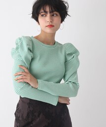 OPAQUE.CLIP | 【C】パワショルデザインリブカットソー(Tシャツ/カットソー)