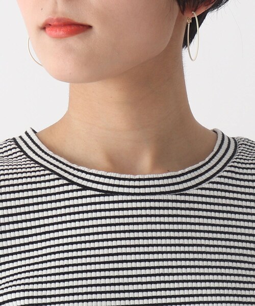 OPAQUE.CLIP(オペークドットクリップ)の「◆【C】パワショルデザインリブカットソー(Tシャツ/カットソー・レディース・グリーン系その他4/ブラック系2/パープル系5・40/36/38)」の7枚目の写真