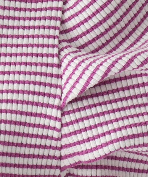 OPAQUE.CLIP(オペークドットクリップ)の「◆【C】パワショルデザインリブカットソー(Tシャツ/カットソー・レディース・グリーン系その他4/ブラック系2/パープル系5・40/36/38)」の11枚目の写真