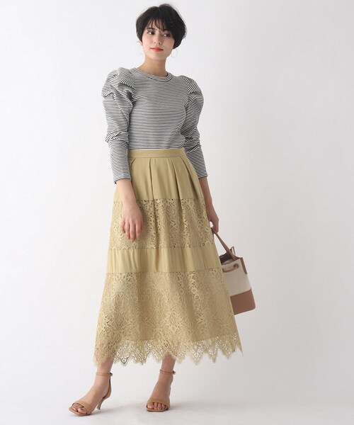 OPAQUE.CLIP(オペークドットクリップ)の「◆【C】パワショルデザインリブカットソー(Tシャツ/カットソー・レディース・グリーン系その他4/ブラック系2/パープル系5・40/36/38)」の14枚目の写真