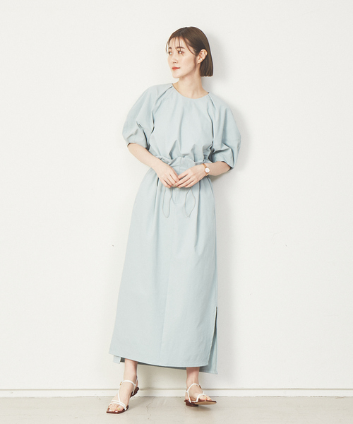 Abahouse Devinette（ドゥヴィネット）の「【Verseau】《セットアップ対応》ボリューム袖ブラウス（シャツ/ブラウス・レディース・ホワイト/グリーン・フリー）」の7枚目の写真