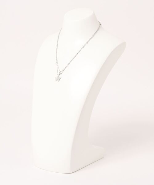 meJane（ミージェーン）の「バタフライモチーフレイヤーネックレス【ZOZOTOWN限定】（ネックレス・レディース・シルバー・FREE）」の4枚目の写真