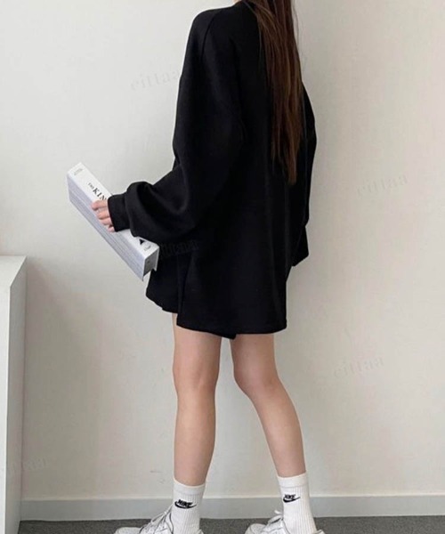 Dalfwin（ダールフィン）の「韓国ファッションBROOKLYNロゴスウェット上下セットアップルームウェア（ルームウェア/パジャマ・レディース・ライトブルー/ブラック/ピンク/イエロー/グレー系その他3/ブラック系その他3/ブルー系その他3・FREE/フリー）」の12枚目の写真