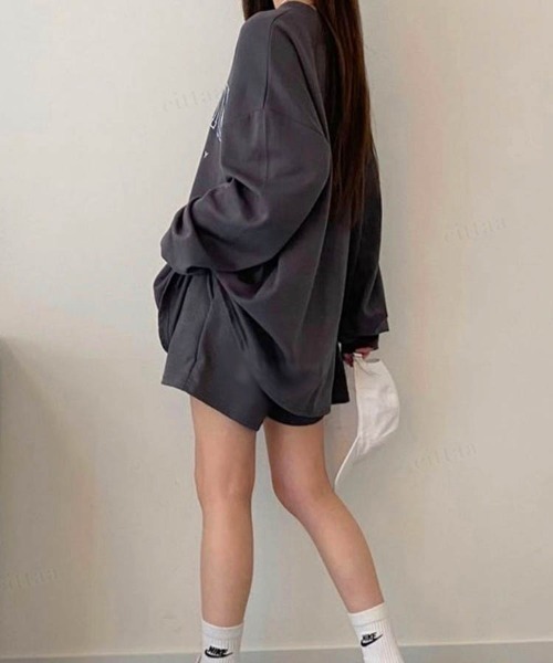 Dalfwin（ダールフィン）の「韓国ファッションBROOKLYNロゴスウェット上下セットアップルームウェア（ルームウェア/パジャマ・レディース・ライトブルー/ブラック/ピンク/イエロー/グレー系その他3/ブラック系その他3/ブルー系その他3・FREE/フリー）」の20枚目の写真