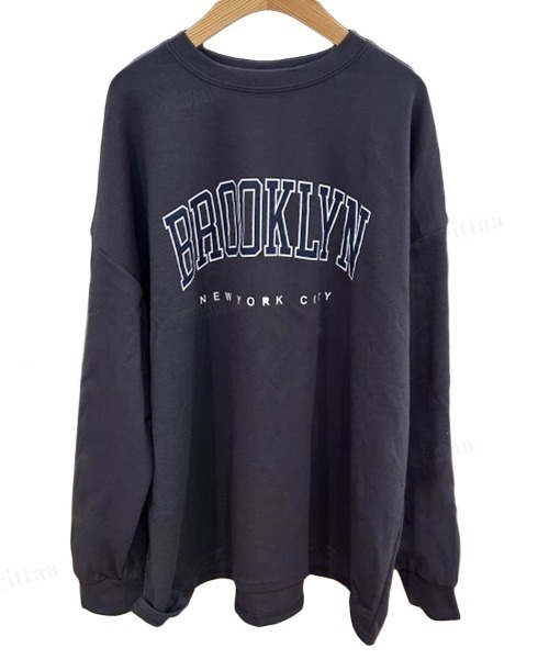 Dalfwin（ダールフィン）の「韓国ファッションBROOKLYNロゴスウェット上下セットアップルームウェア（ルームウェア/パジャマ・レディース・ライトブルー/ブラック/ピンク/イエロー/グレー系その他3/ブラック系その他3/ブルー系その他3・FREE/フリー）」の21枚目の写真