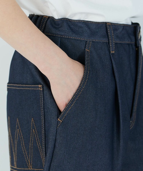 FRAPBOIS（フラボア）の「PARK デニムパンツ（デニムパンツ・レディース・ネイビー・1/0/3）」の7枚目の写真