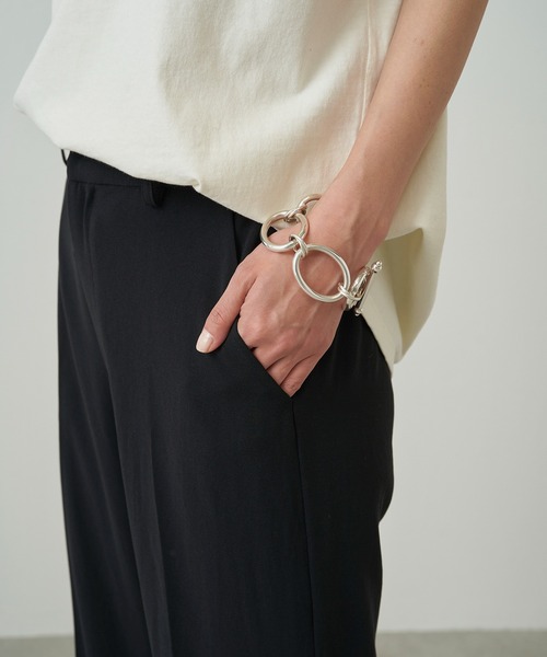 LOUNGEDRESS（ラウンジドレス）の「ジョーゼットストレートパンツ（スウェットパンツ・レディース・ブラック/ブルー/レッド・SMALL/MEDIUM）」の14枚目の写真