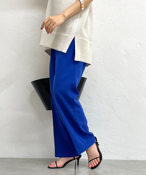 LOUNGEDRESS（ラウンジドレス）の「ジョーゼットストレートパンツ（スウェットパンツ・レディース・ブラック/ブルー/レッド・SMALL/MEDIUM）」の17枚目の写真