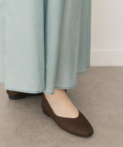RODE SKO(ロデスコ)の「リネン調フラットパンプス(パンプス・レディース・ブラック/ブラウン・38/36/37)」の22枚目の写真