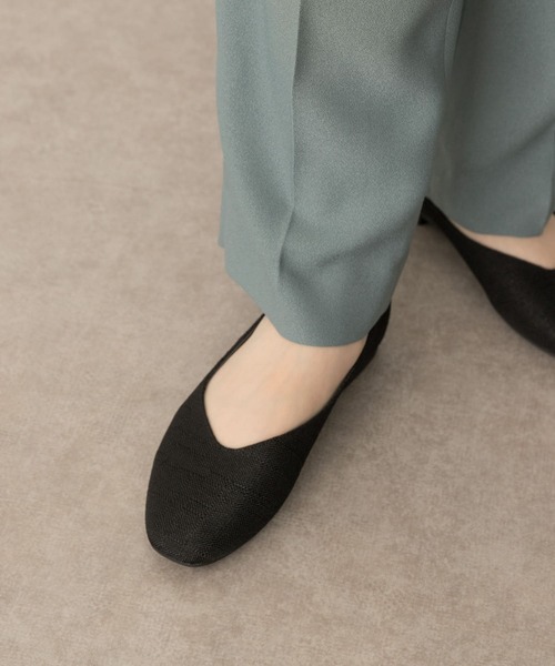 RODE SKO(ロデスコ)の「リネン調フラットパンプス(パンプス・レディース・ブラック/ブラウン・38/36/37)」の10枚目の写真