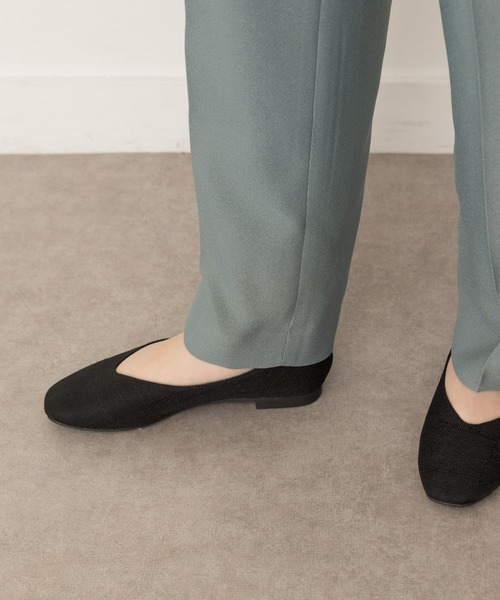 RODE SKO(ロデスコ)の「リネン調フラットパンプス(パンプス・レディース・ブラック/ブラウン・38/36/37)」の3枚目の写真