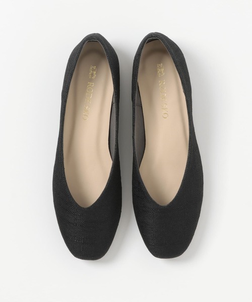 RODE SKO(ロデスコ)の「リネン調フラットパンプス(パンプス・レディース・ブラック/ブラウン・38/36/37)」の11枚目の写真