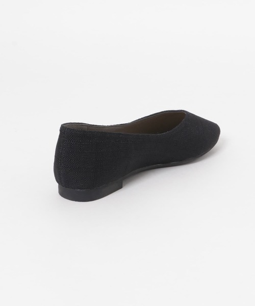 RODE SKO(ロデスコ)の「リネン調フラットパンプス(パンプス・レディース・ブラック/ブラウン・38/36/37)」の4枚目の写真