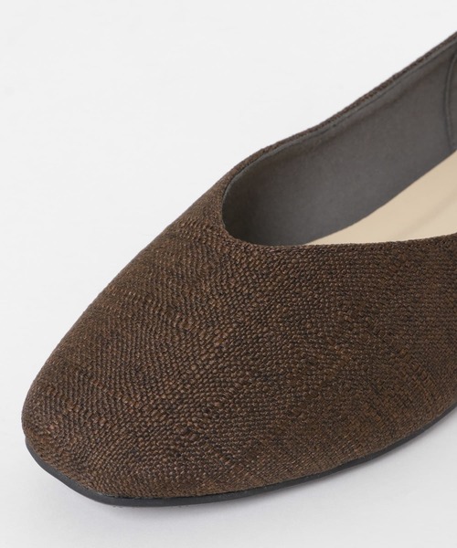 RODE SKO(ロデスコ)の「リネン調フラットパンプス(パンプス・レディース・ブラック/ブラウン・38/36/37)」の20枚目の写真
