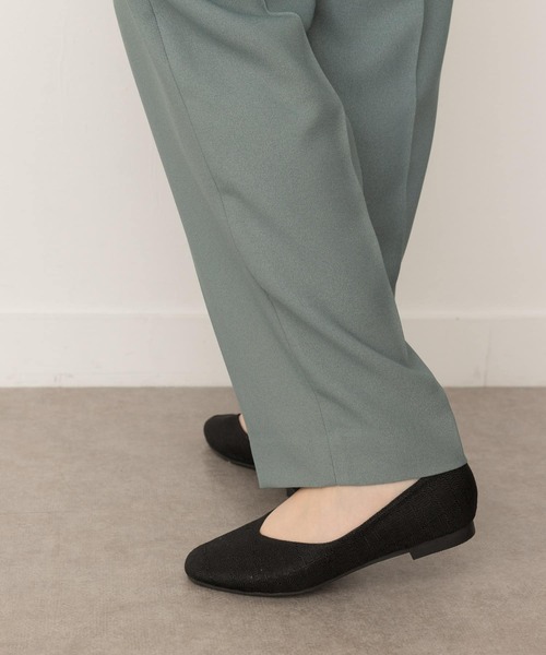 RODE SKO(ロデスコ)の「リネン調フラットパンプス(パンプス・レディース・ブラック/ブラウン・38/36/37)」の5枚目の写真