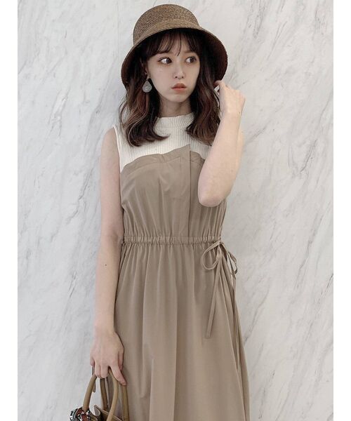 dazzlin（ダズリン）の「レイヤードデザインワンピース（ワンピース・レディース・ブラック/ベージュ/パープル・FREE）」の13枚目の写真