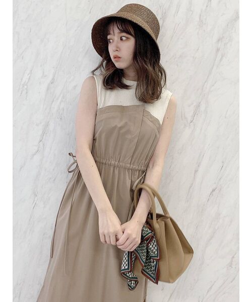 dazzlin（ダズリン）の「レイヤードデザインワンピース（ワンピース・レディース・ブラック/ベージュ/パープル・FREE）」の21枚目の写真