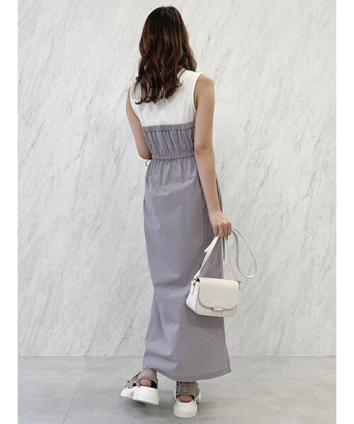 dazzlin（ダズリン）の「レイヤードデザインワンピース（ワンピース・レディース・ブラック/ベージュ/パープル・FREE）」の9枚目の写真