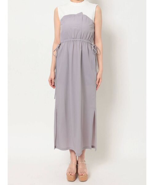 dazzlin（ダズリン）の「レイヤードデザインワンピース（ワンピース・レディース・ブラック/ベージュ/パープル・FREE）」の6枚目の写真