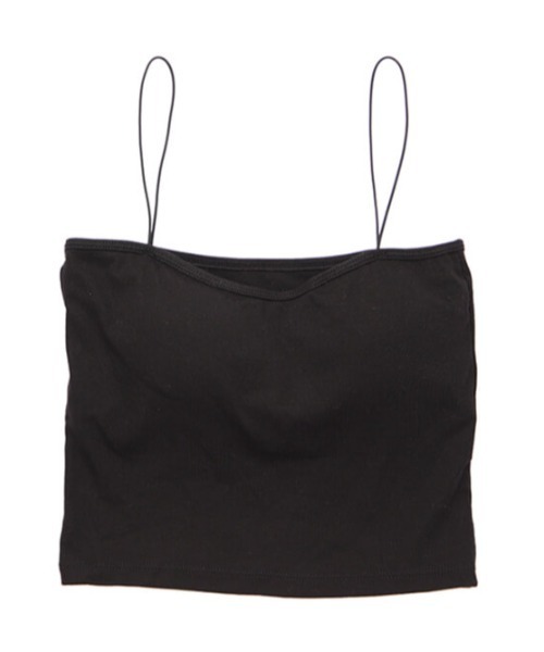 ACYM（アシーム）の「Pad in strap キャミソール（Tシャツ/カットソー・レディース・ホワイト/ブラック・FREE）」の10枚目の写真