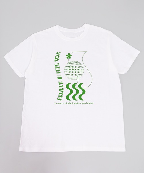 WC（ダブル シー）の「グラフィックプリントT（Tシャツ/カットソー・レディース・グリーン/ブラック・FREE）」の6枚目の写真