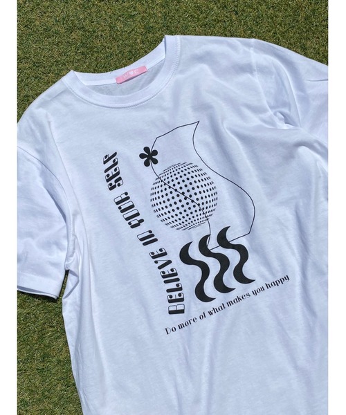 WC（ダブル シー）の「グラフィックプリントT（Tシャツ/カットソー・レディース・グリーン/ブラック・FREE）」の13枚目の写真