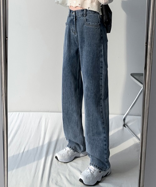 MANGROVE(マングローブ)の「ストレートデニムパンツ(デニムパンツ・レディース・ホワイト/ライトブルー/ブルー・MEDIUM/LARGE)」の8枚目の写真