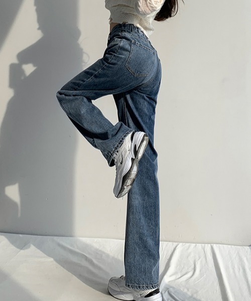 MANGROVE(マングローブ)の「ストレートデニムパンツ(デニムパンツ・レディース・ホワイト/ライトブルー/ブルー・MEDIUM/LARGE)」の5枚目の写真
