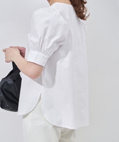 VANNIE U(ヴァニーユー)の「パワショルヨークブラウス(Tシャツ/カットソー・レディース・ホワイト/ベージュ・FREE)」の10枚目の写真