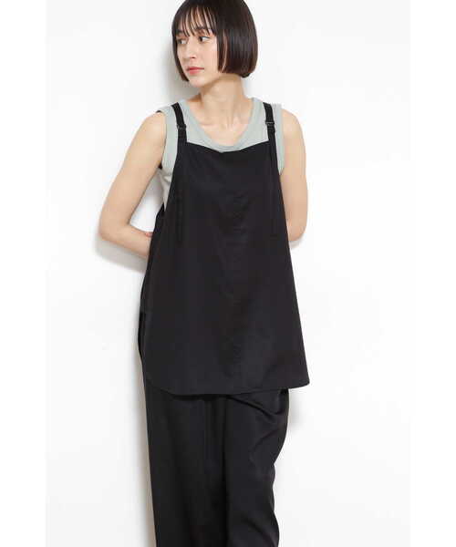 human woman（ヒューマンウーマン）の「◆≪arrive 5e≫レイヤードブラウス（シャツ/ブラウス・レディース・ブラック/カーキ・MEDIUM）」の18枚目の写真