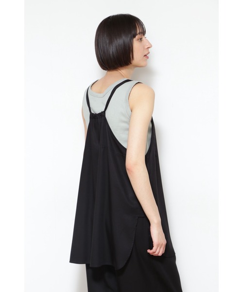 human woman（ヒューマンウーマン）の「◆≪arrive 5e≫レイヤードブラウス（シャツ/ブラウス・レディース・ブラック/カーキ・MEDIUM）」の9枚目の写真