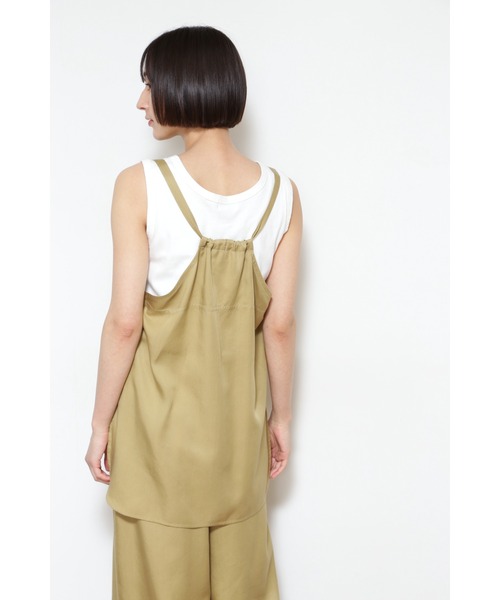 human woman（ヒューマンウーマン）の「◆≪arrive 5e≫レイヤードブラウス（シャツ/ブラウス・レディース・ブラック/カーキ・MEDIUM）」の3枚目の写真