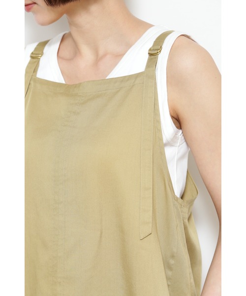 human woman（ヒューマンウーマン）の「◆≪arrive 5e≫レイヤードブラウス（シャツ/ブラウス・レディース・ブラック/カーキ・MEDIUM）」の4枚目の写真