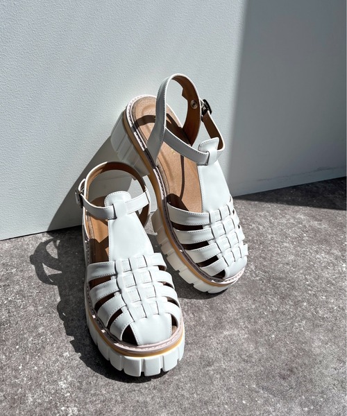 prose verse(プロズヴェール)の「厚底グルカサンダル(サンダル・レディース・ホワイト/ブラック・XL/MEDIUM/LARGE/SMALL)」の6枚目の写真