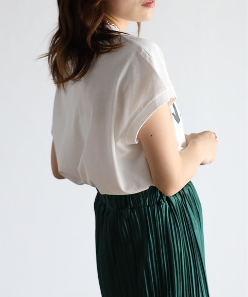 sakishimatokyo(サキシマトーキョー)の「WHATEVEロゴTEE(Tシャツ/カットソー・レディース・ホワイト/ブラック/ブルー・FREE)」の16枚目の写真