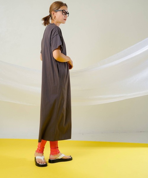 bohmal(ボマール)の「配色メローシアーレギンスパンツ(レギンス/スパッツ・レディース・ブラック/パープル/ライム/アイボリー/ピンク・FREE)」の22枚目の写真