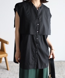 ap retro | スキッパーノースリシャツ　襟付き(シャツ/ブラウス)