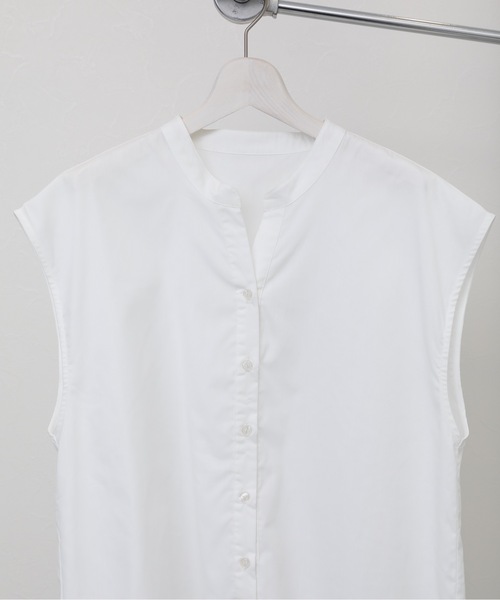 ap retro（アプレトロ）の「スキッパーノースリシャツ　襟付き（シャツ/ブラウス・レディース・ホワイト/ブラック・FREE）」の19枚目の写真
