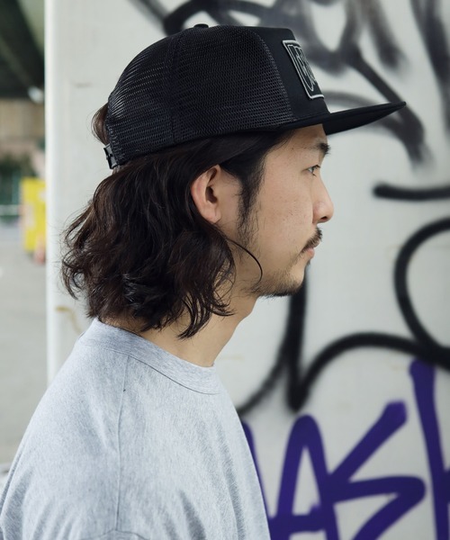 SANTA CRUZ（サンタクルーズ）の「CREATURE / クリーチャー Reverse Patch Mesh Trucker High Profile Hat メッシュ キャップ（キャップ・メンズ・ブラック/ダークグレー・FREE）」の5枚目の写真