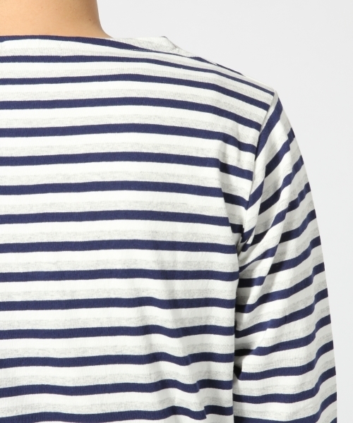 GLOBAL WORK(グローバルワーク)の「ボーダーバスク7分袖/557715(Tシャツ/カットソー・メンズ・グレー/ブルー/ネイビー/ブラック・MEDIUM/SMALL/X-LARGE/LARGE)」の6枚目の写真