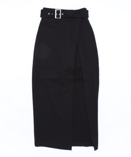 ENVYM（アンビー）の「スリットロングポンチＳＫ（スカート・レディース・ブラック/カーキ・FREE）」の7枚目の写真