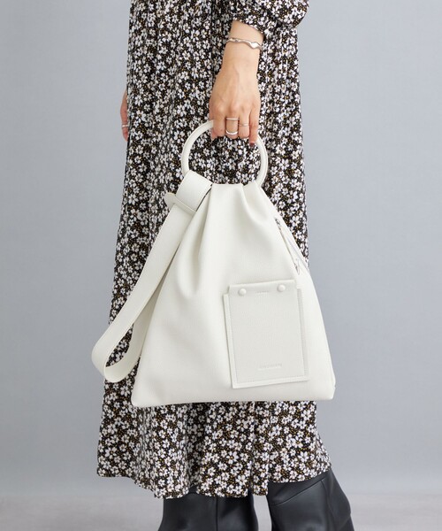 ADD CULUMN（アドカラム）の「ADD CULUMN:RIN - M◆（ハンドバッグ・レディース・ブラウン/ナチュラル・ONE SIZE）」の2枚目の写真