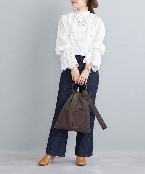 ADD CULUMN（アドカラム）の「ADD CULUMN:RIN - M◆（ハンドバッグ・レディース・ブラウン/ナチュラル・ONE SIZE）」の8枚目の写真