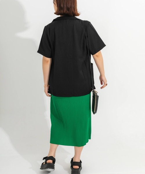 nemne store(ネンネストア)の「半袖テーラードジャケット(テーラードジャケット・レディース・ブラック/ベージュ/アイボリー・フリー)」の15枚目の写真