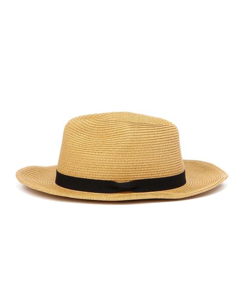 Another Edition（アナザーエディション）の「ブレードツバヒロ中折れハット/AE BRAID ツバヒロナカオレHAT（ハット・レディース・オフホワイト/ブラック/ベージュ・フリー）」の4枚目の写真