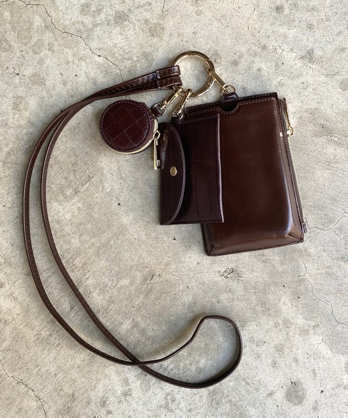 DouDou（ドゥドゥ）の「マルチスマホショルダー 22AW（ショルダーバッグ・レディース・ブラック/ライトグレー/ダークブラウン/グレイッシュベージュ・FREE）」の5枚目の写真