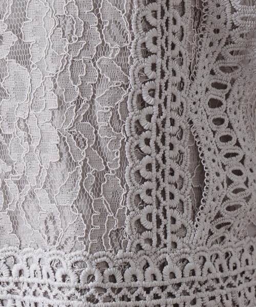 libelle more（リベル モア）の「レースシフォンチュールブラウス（シャツ/ブラウス・レディース・ブラック/グレー/オフホワイト/グリーン/ミント・M/L）」の20枚目の写真